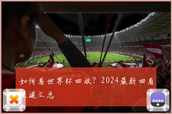 如何看世界杯回放？2024最新回看渠道汇总